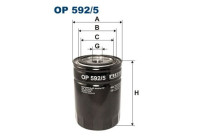 Oljefilter OP 592/5 Filtron