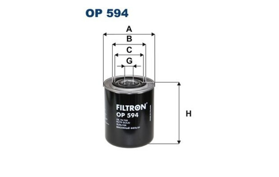 Oljefilter OP 594 Filtron