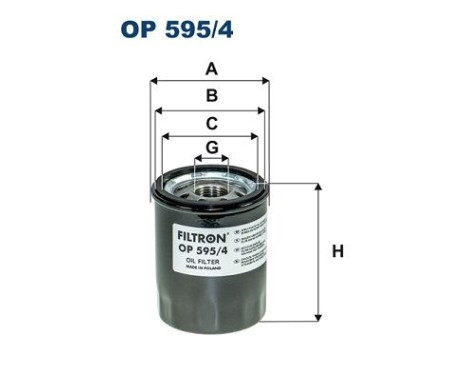 Oljefilter OP 595/4 Filtron