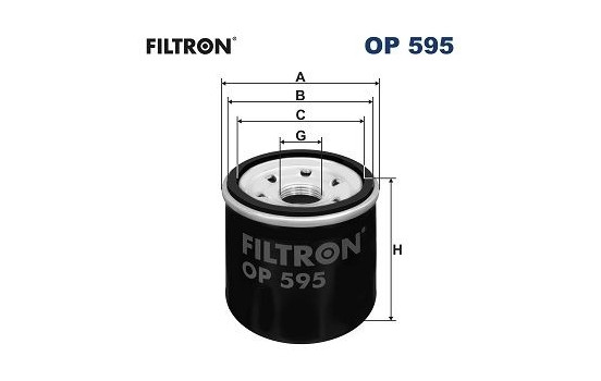 Oljefilter OP 595 Filtron
