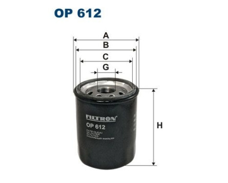 Oljefilter OP 612 Filtron