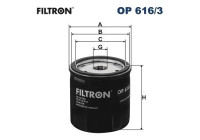 Oljefilter OP 616/3 Filtron