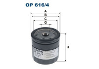 Oljefilter OP 616/4 Filtron