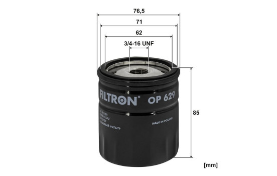 Oljefilter OP 629 Filtron, bild 3