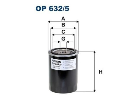 Oljefilter OP 632/5 Filtron