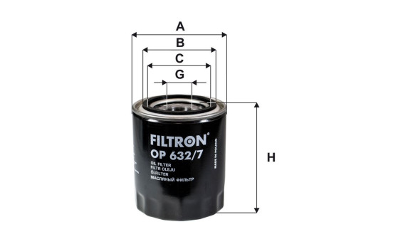 Oljefilter OP 632/7 Filtron, bild 2