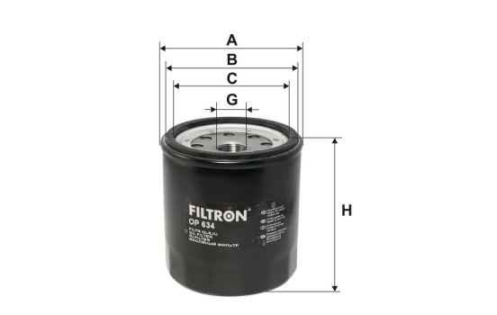 Oljefilter OP 634 Filtron, bild 2