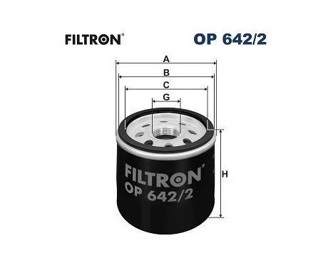 Oljefilter OP 642/2 Filtron