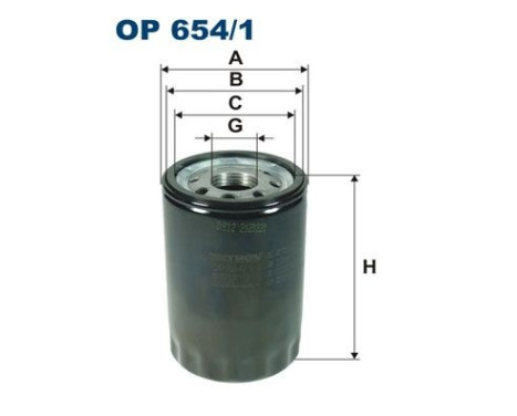 Oljefilter OP 654/1 Filtron