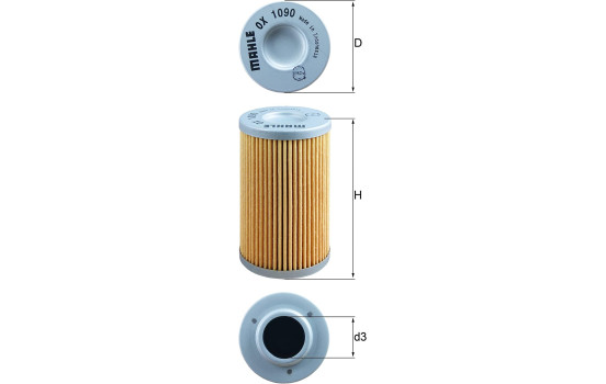 Oljefilter OX 1090 Mahle