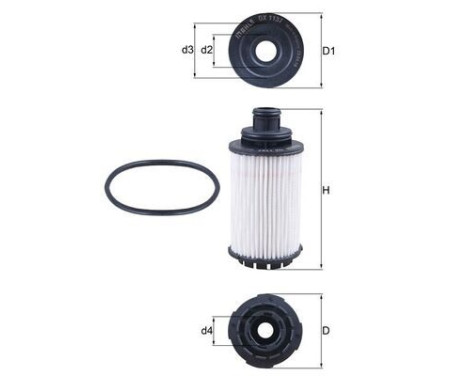 Oljefilter OX 1137D Mahle, bild 2
