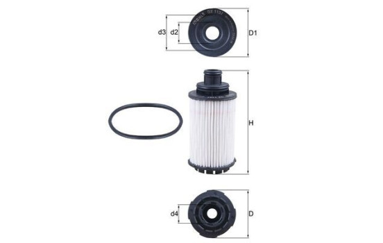 Oljefilter OX 1137D Mahle, bild 2