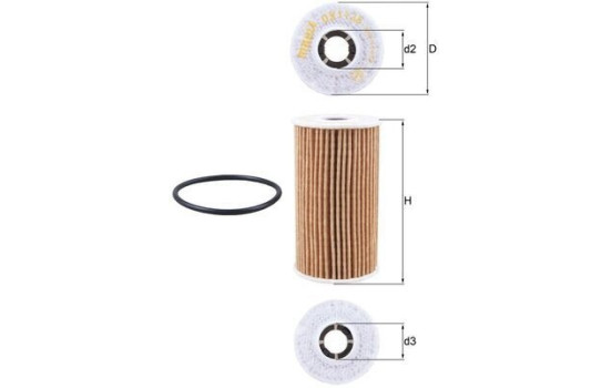 Oljefilter OX 1138D Mahle, bild 2