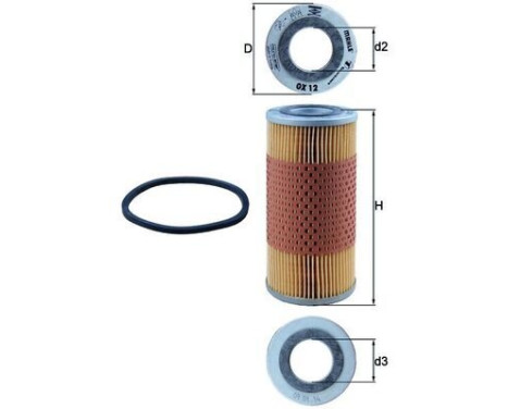 Oljefilter OX 12D Mahle, bild 2