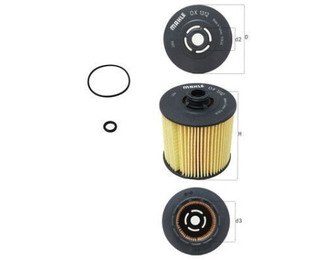 oljefilter OX 1312D Mahle