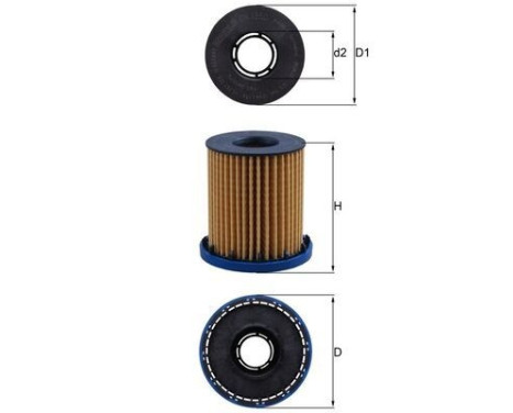 Oljefilter OX 1350 Mahle