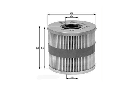 Oljefilter OX 151D Mahle, bild 2
