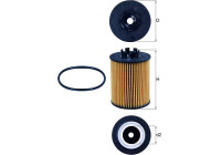 Oljefilter OX 173/2D Mahle