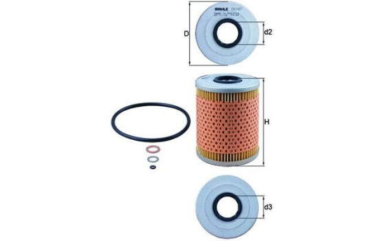 Oljefilter OX 187D Mahle, bild 3