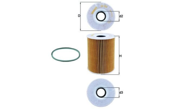 Oljefilter OX 254D4 Mahle, bild 4