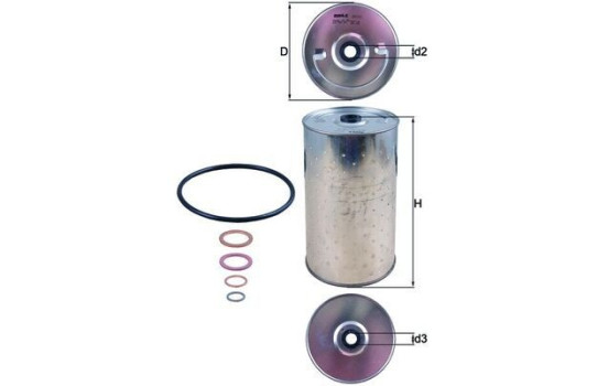 Oljefilter OX 30D Mahle, bild 2