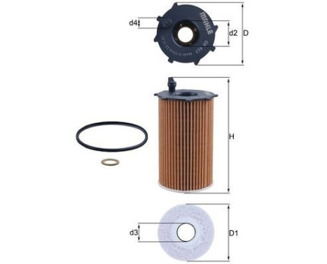 Oljefilter OX 417D Mahle, bild 2