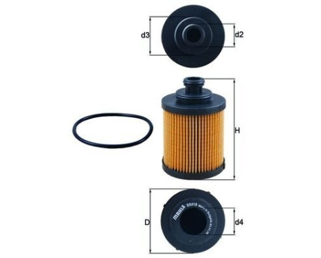 Oljefilter OX 418D Mahle, bild 2