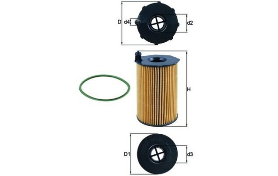 Oljefilter OX 420D Mahle, bild 4
