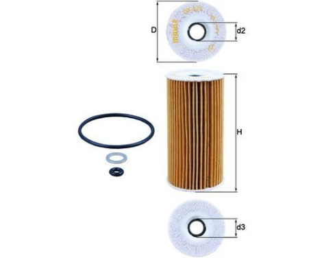 Oljefilter OX 424D Mahle, bild 2