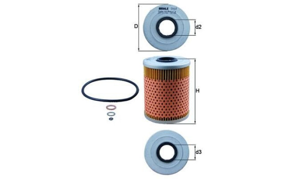 Oljefilter OX 68D Mahle, bild 4