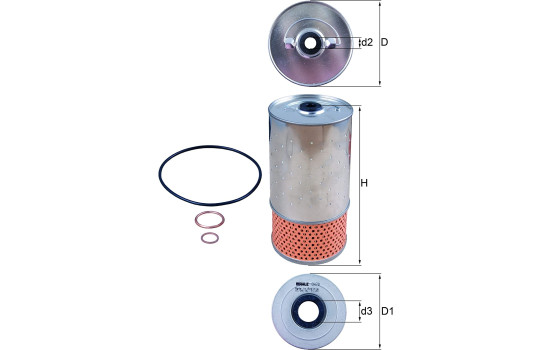 Oljefilter OX 78D1 Mahle