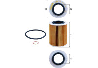 Oljefilter OX 825D Mahle