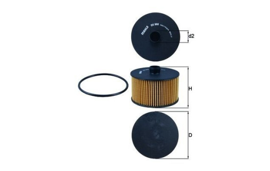 Oljefilter OX 968D Mahle, bild 4