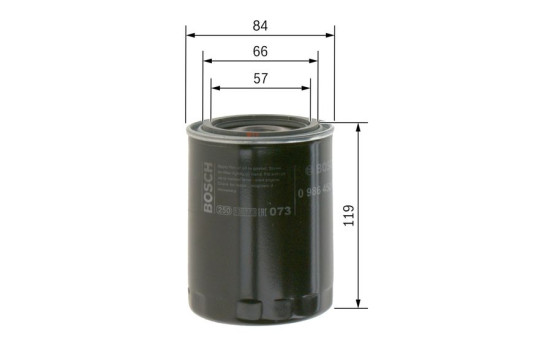Oljefilter P2000 Bosch, bild 6
