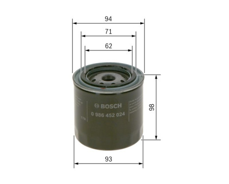 Oljefilter P2024 Bosch, bild 6