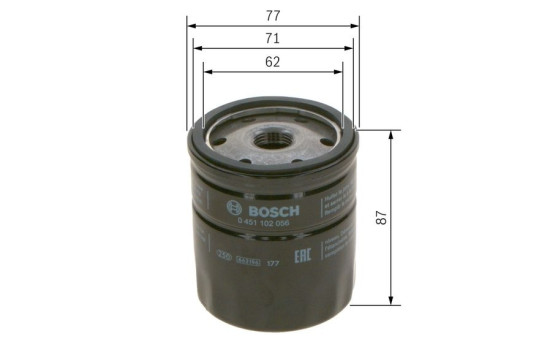 Oljefilter P2056 Bosch, bild 7