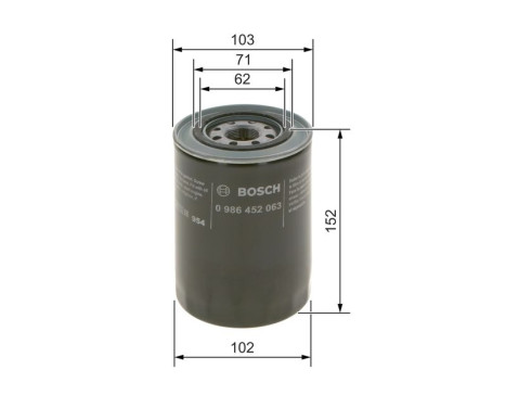 Oljefilter P2063 Bosch, bild 6