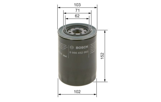 Oljefilter P2063 Bosch, bild 6