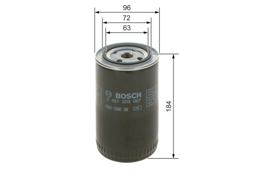 Oljefilter P3087 Bosch, bild 3