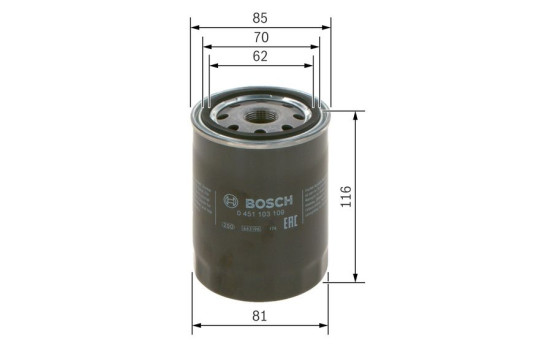 Oljefilter P3109 Bosch, bild 5