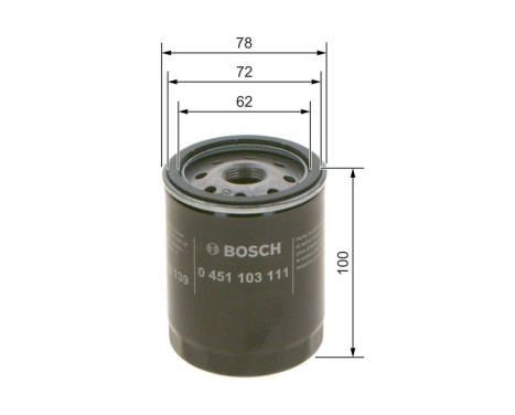 Oljefilter P3111 Bosch, bild 7