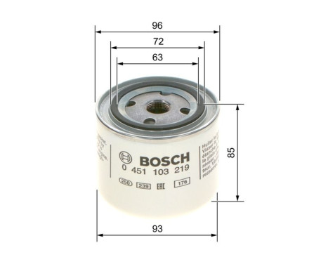 Oljefilter P3219 Bosch, bild 7