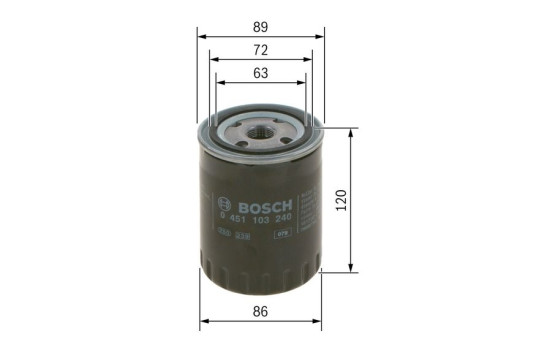 Oljefilter P3240 Bosch, bild 5
