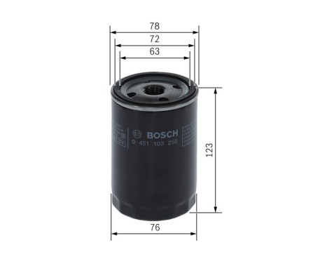 Oljefilter P3258 Bosch, bild 6