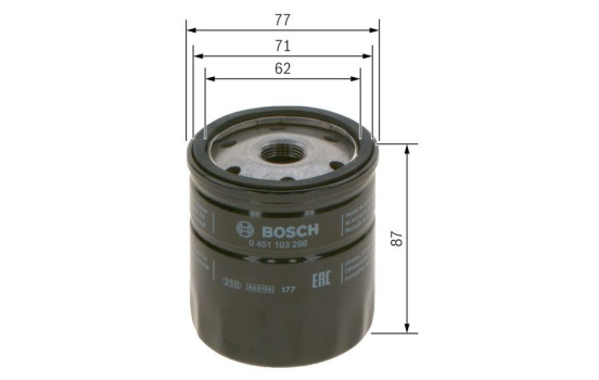 Oljefilter P3298 Bosch, bild 7