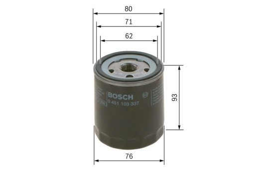 Oljefilter P3337 Bosch, bild 6