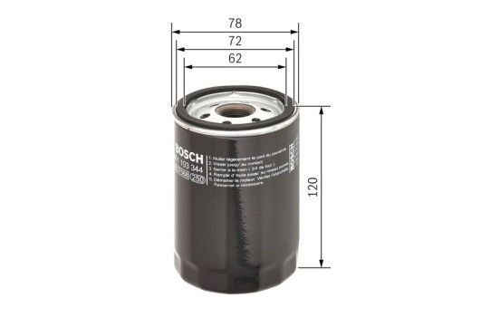 Oljefilter P3344 Bosch, bild 5