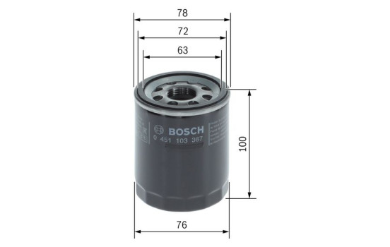 Oljefilter P3367 Bosch, bild 7