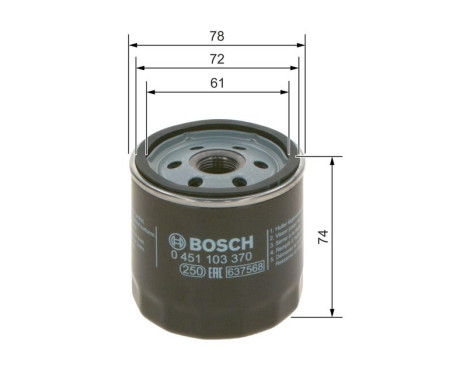Oljefilter P3370 Bosch, bild 7