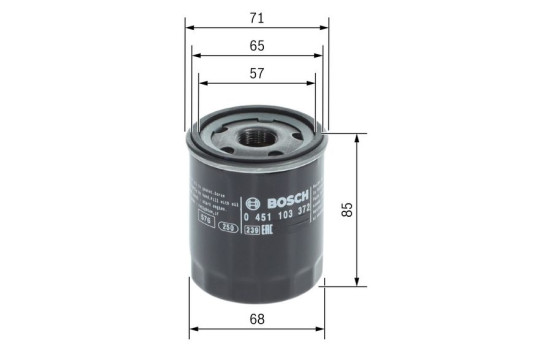 Oljefilter P3372 Bosch, bild 7
